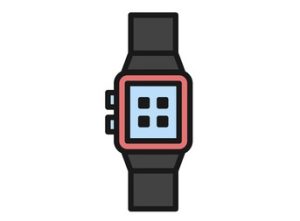 Smartphone Watch  Icon Illustration Isolated Vector Sign Symbol